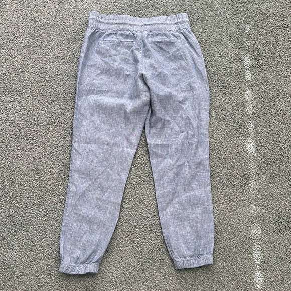 Athleta Cabo Linen Jogger 100% Linen Pants Size 6 - Picture 3 of 8